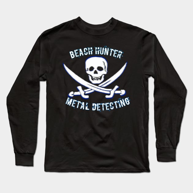 Metal detecting t-shirt designs Long Sleeve T-Shirt by Coreoceanart